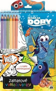 Zamatové vymaľovanky: Hľadá sa Dory - kniha z kategorie Omalovánky