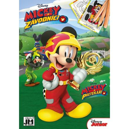Jiri Models Omalovánky A5+/ Mickey a závodníci