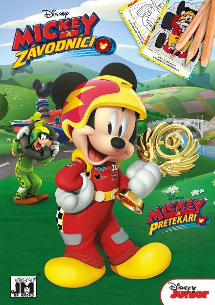 Jiri Models Omalovánky A5+/ Mickey a závodníci