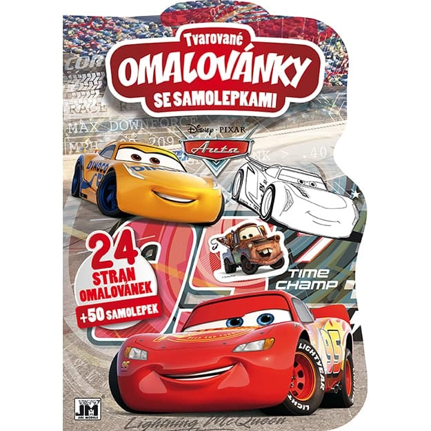 Tvarované omalovánky Auta