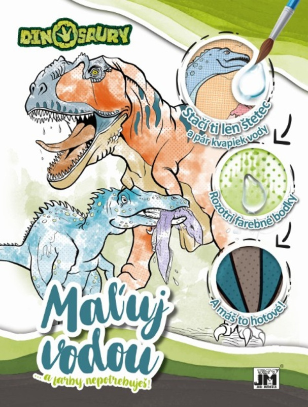 Maľuj vodou: Dinosaury - kniha z kategorie Omalovánky