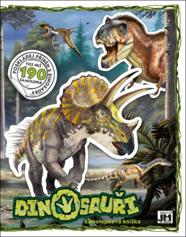 Samolepková knížka Dinosauři 21,5x28cm