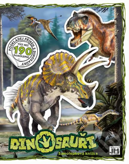 Samolepková knížka Dinosauři 21,5x28cm