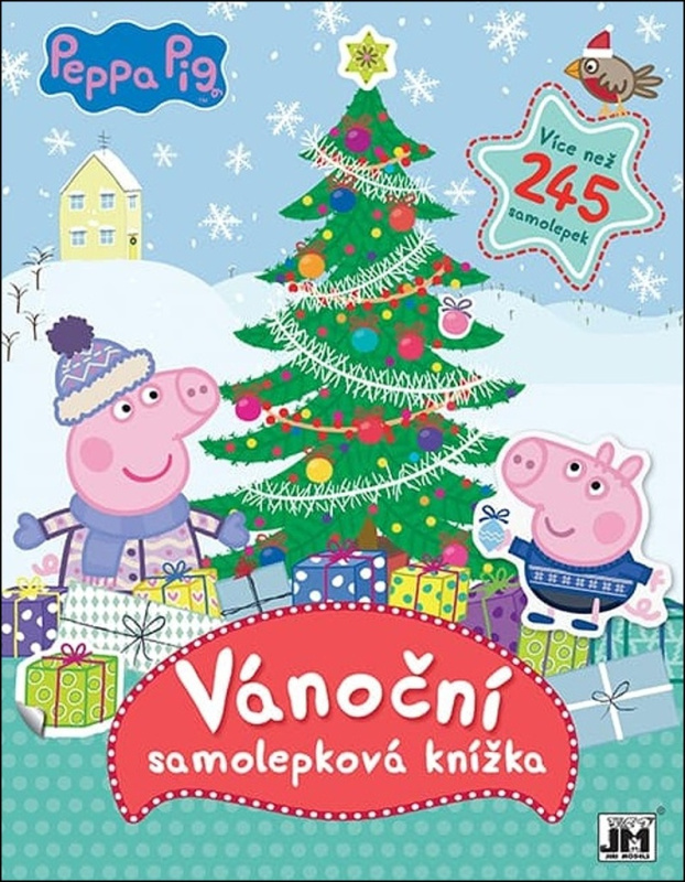 Vánoční samolepková knížka - Peppa pig