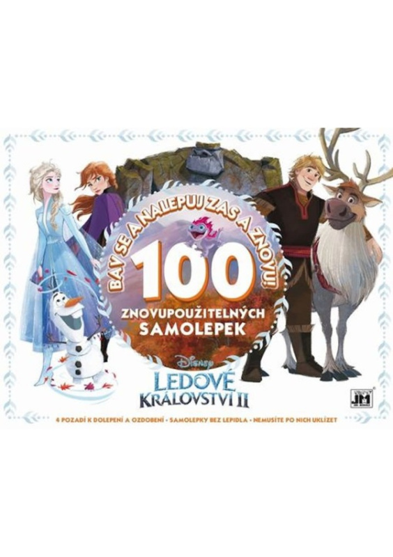 Bav se a nalepuj zas a znovu! - Ledové království - 100 znovupoužitelných samolepek