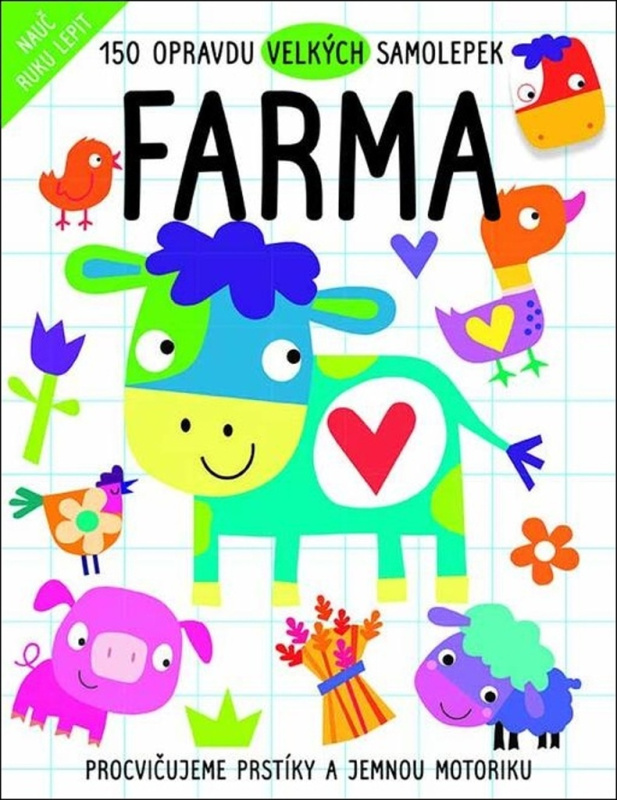 150 opravdu velkých samolepek - Farma