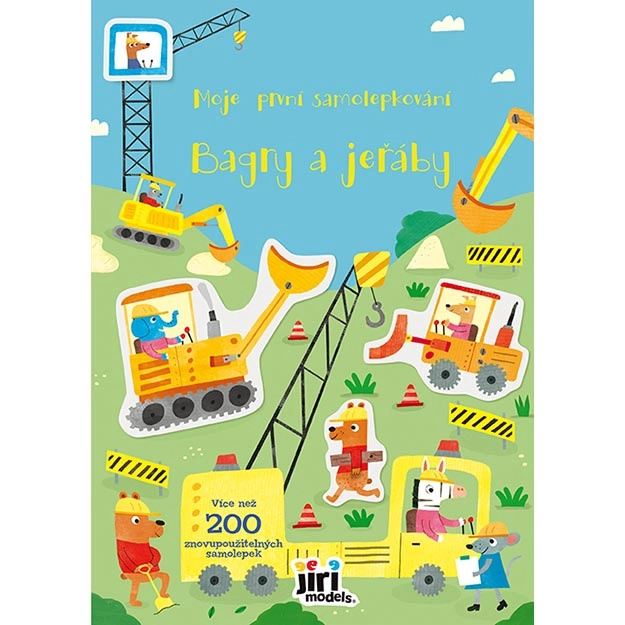 Moje první samolepkování - Bagry a jeřáby - Kirsty Tizzard