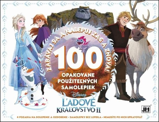 100 opakovane použiteľných samolepiek Ľadové kráľovstvo II -  Autor Neuveden