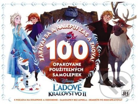 100 opakovane použiteľných samolepiek Ľadové kráľovstvo II -  Autor Neuveden