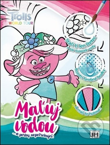 Maľuj vodou: Trolls (...a farby nepotrebuješ!) - kniha z kategorie Omalovánky, vystřihovánky, papír