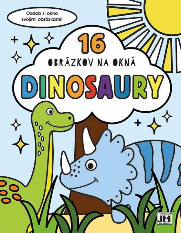 16 obrázkov na okná: Dinosaury (Ozdob si okno svojimni obrázkami) - kniha z kategorie Omalovánky, vystřihovánky, papír