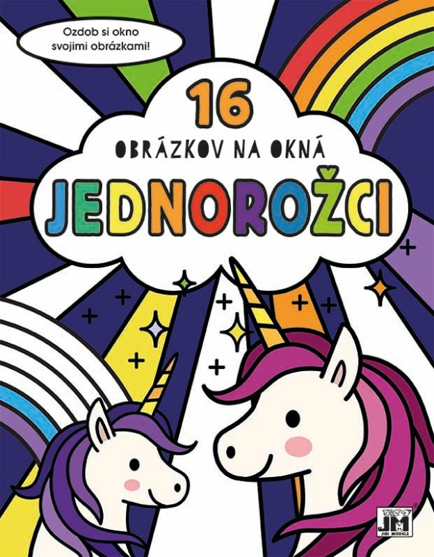 16 obrázkov na okná: Jednorožci (Ozdob si okno svojimni obrázkami) - kniha z kategorie Omalovánky, vystřihovánky, papír