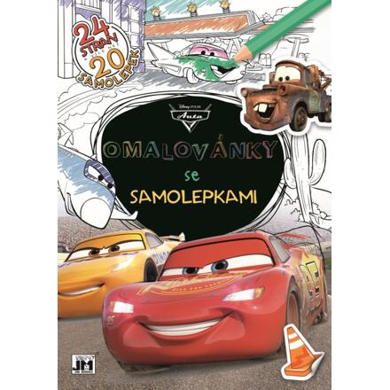 Omalovánky se samolepkami - Auta
