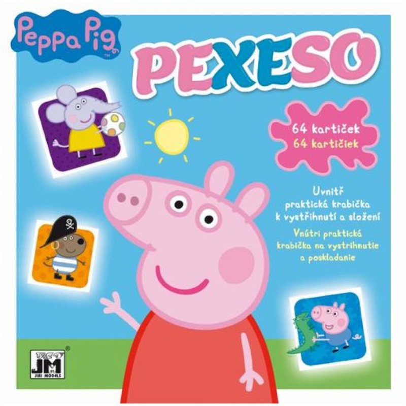 Pexeso v sešitu Prasátko Peppa