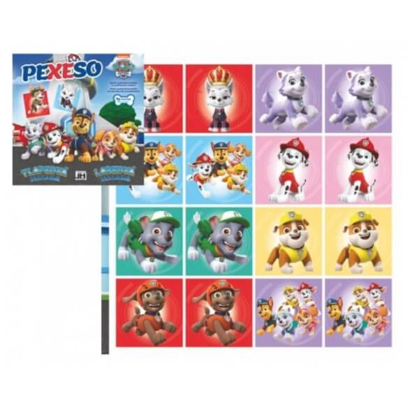 Pexeso v sešitu 64ks Tlapková patrola/Paw Patrol 21,5x21,5cm