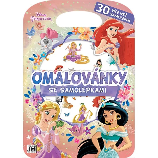 JIRI MODELS Omalovánky se samolepkami/ Princezny