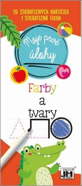 Moje prvé úlohy - Farby a tvary (19 stierateľných kartičiek, 1 stierateľná fixka) - kniha z kategorie Beletrie pro děti