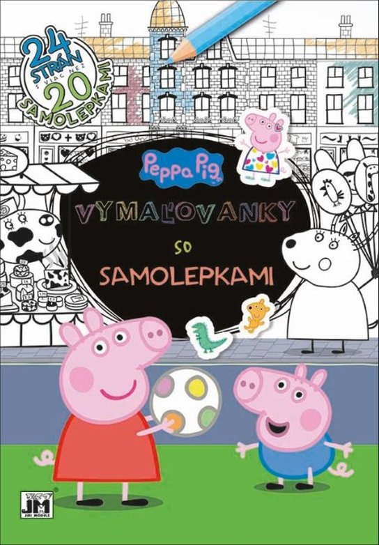 Vymaľovanky so samolepkami Peppa Pig -  Autor Neuveden
