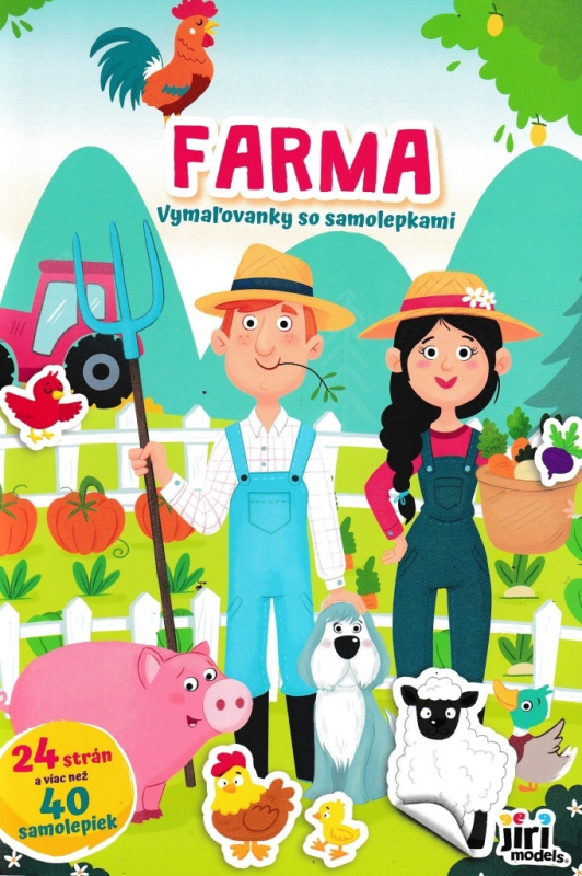 Farma - Vymaľovánky so samolepkami (Vymaľovanka A4+) - kniha z kategorie Naučné knihy