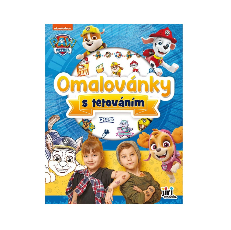 Omalovánky s tetováním A4 Tlapková patrola/Paw patrol v sáčku 21x28cm