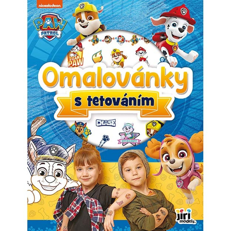 Omalovánky s tetováním A4 Tlapková patrola/Paw patrol v sáčku 21x28cm
