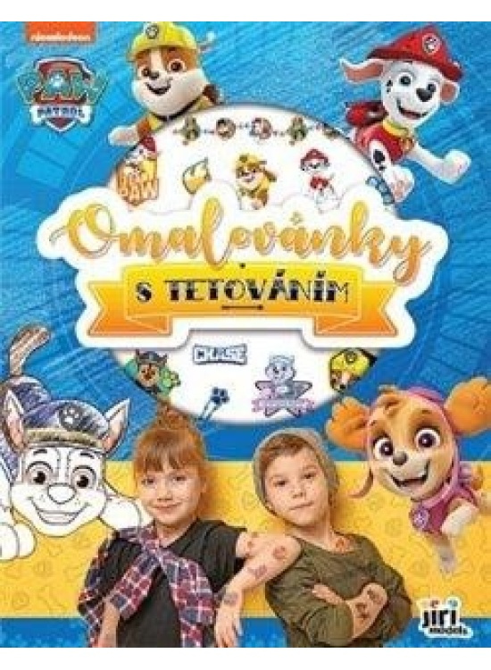 Omalovánky s tetováním A4 Tlapková patrola/Paw patrol v sáčku 21x28cm