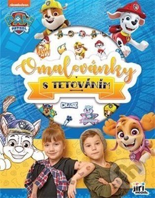 Omalovánky s tetováním A4 Tlapková patrola/Paw patrol v sáčku 21x28cm