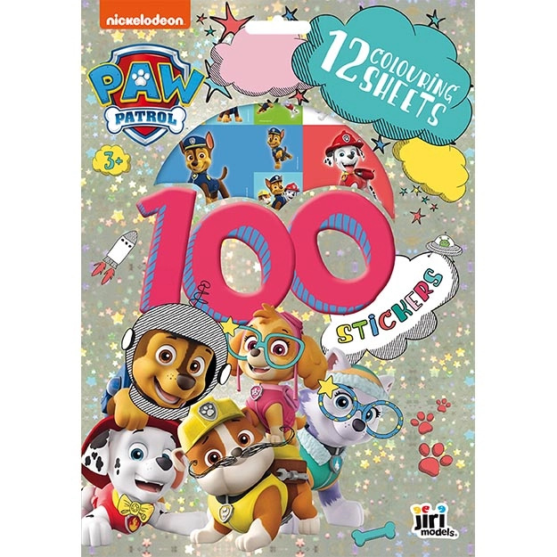 Jiri Models Tlapková patrola 100 samolepek s omalovánkovými listy