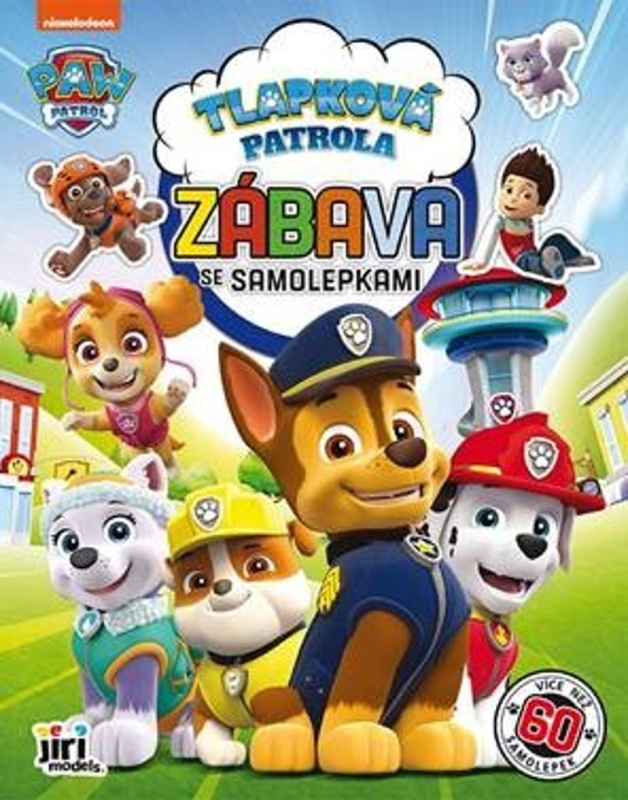 Sešit Zábava se samolepkami Tlapková patrola/Paw patrol A4 22x28cm