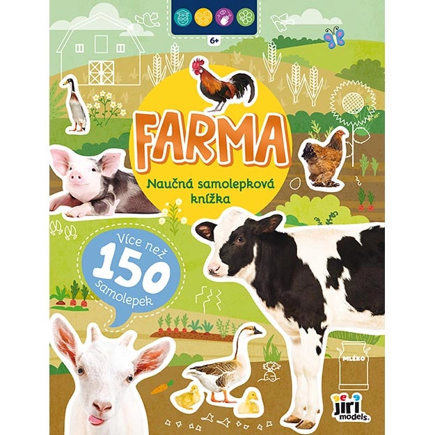 Naučná samolepková knížka Farma JIRI MODELS a. s.