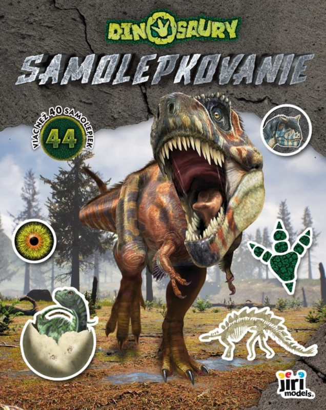 Samolepkovanie - Dinosaury - kniha z kategorie Samolepky