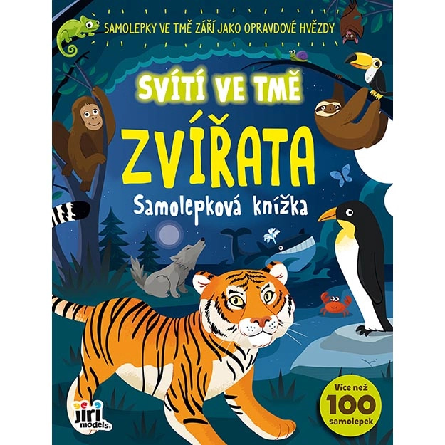 Samolepková knížka - Svítí ve tmě - Zvířata
