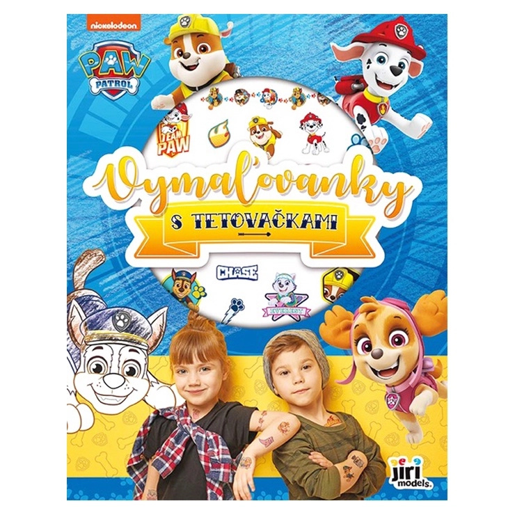 Omalovánky Tlapková patrola s dětskými tetovačkami - 1 kus