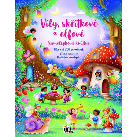 JIRI MODELS Velká samolepková kniha Víly, elfové