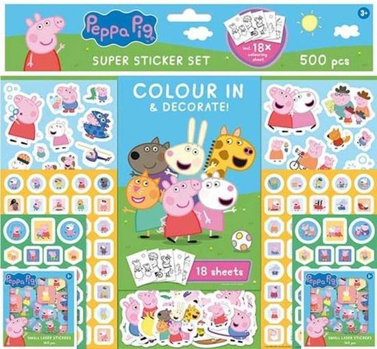 Samolepkový set 500 ks - Peppa Pig