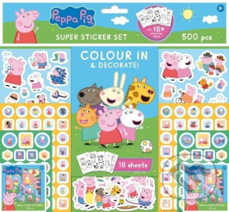 Samolepkový set 500 ks - Peppa Pig