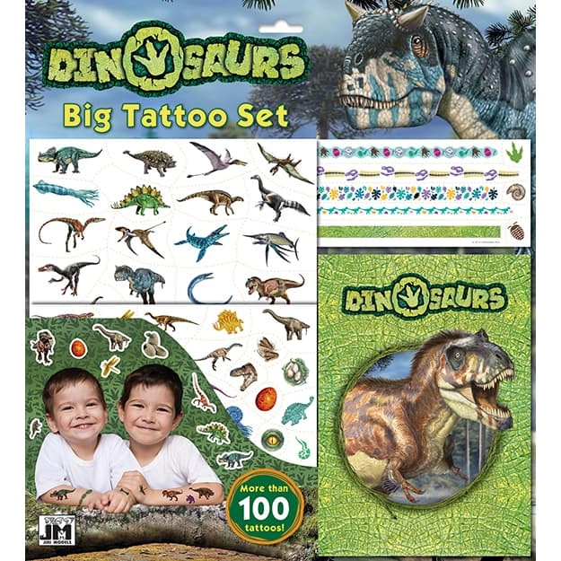 Velký set s tetováním - Dinosauři