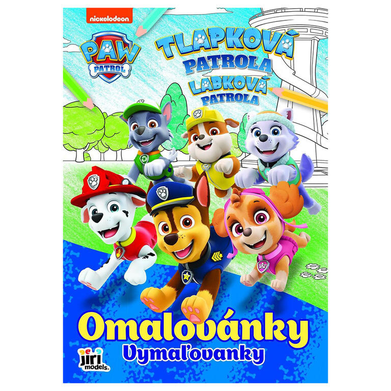 Omalovánky se samolepkami A4 Paw Patrol/Tlapková patrola  21x30cm