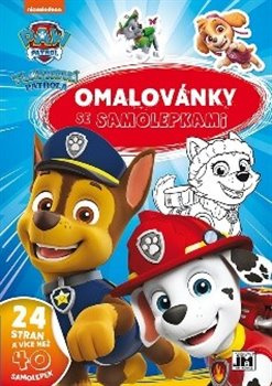 Omalovánky se samolepkami A4 Paw Patrol/Tlapková patrola  21x30cm