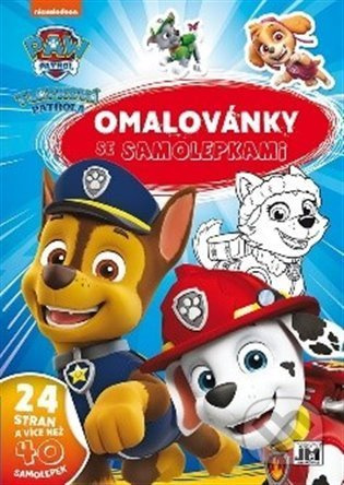 Omalovánky se samolepkami A4 Paw Patrol/Tlapková patrola  21x30cm