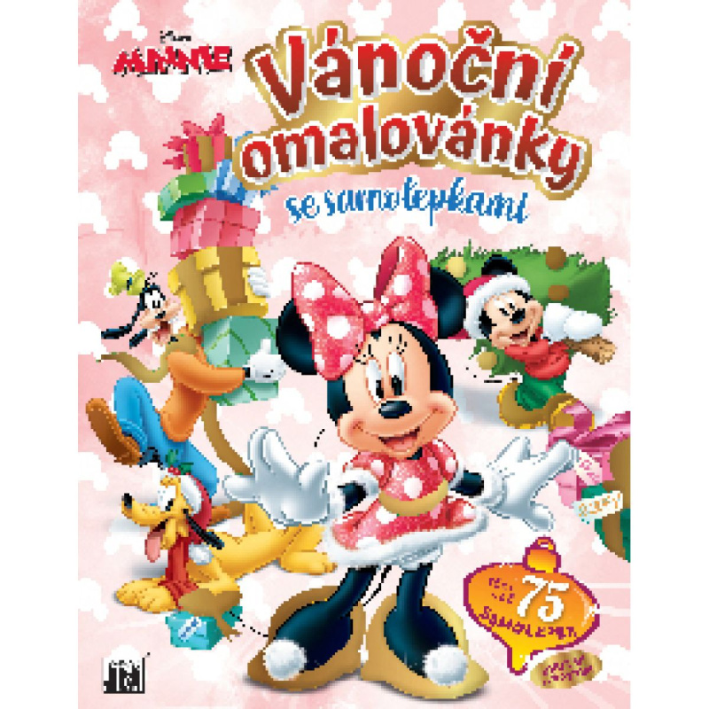 Vánoční omalovánky se samolepkami Minnie