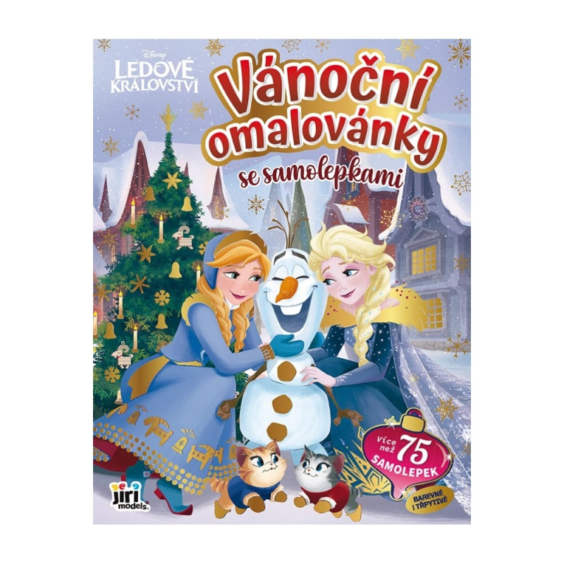 Vánoční omalovánky se samolepkami - Ledové království