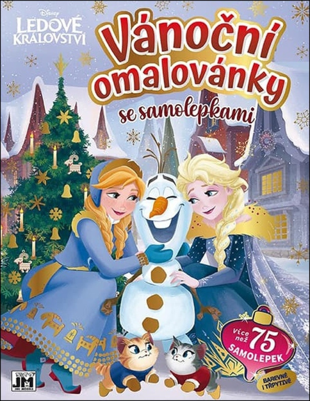 Vánoční omalovánky se samolepkami - Ledové království