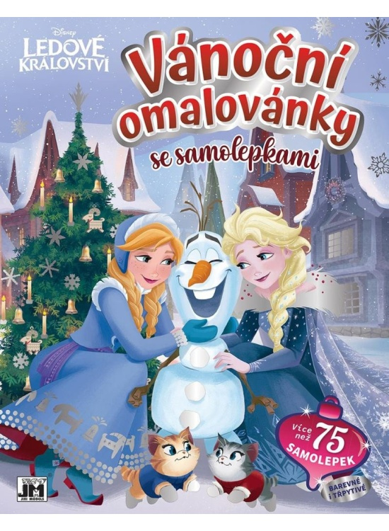 Vánoční omalovánky se samolepkami - Ledové království
