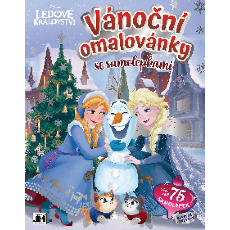 Vánoční omalovánky se samolepkami - Ledové království