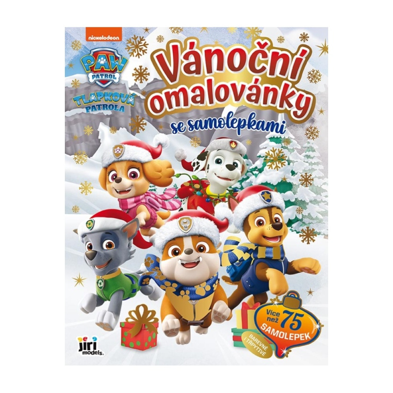 Vánoční omalovánky se samolepkami - Tlapková patrola