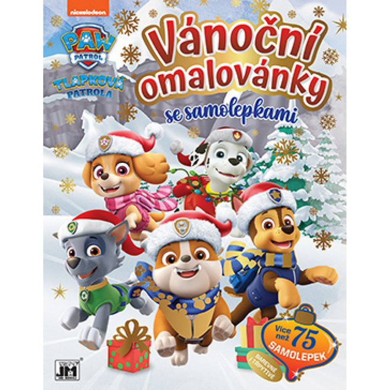 Vánoční omalovánky se samolepkami - Tlapková patrola