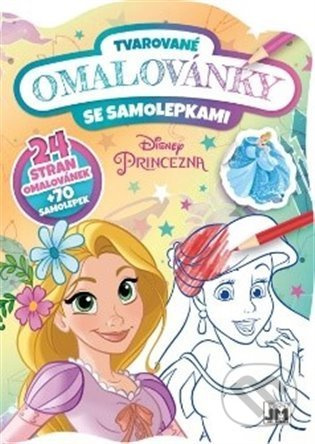 Tvarované omalovánky se samolepkami - Princezny