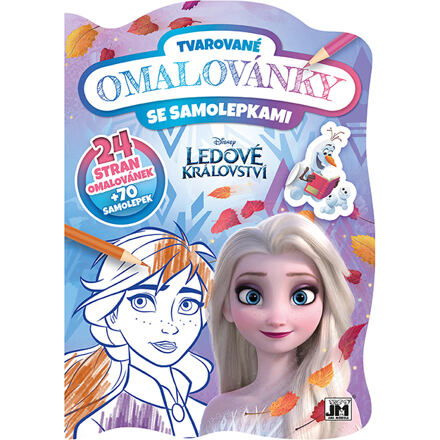 Ledové království - Tvarované omalovánky se samolepkami JIRI MODELS a. s.