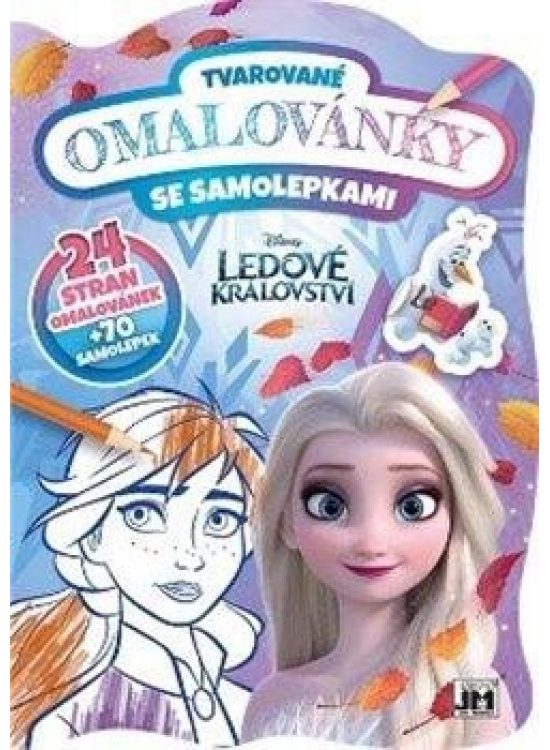 Ledové království - Tvarované omalovánky se samolepkami JIRI MODELS a. s.